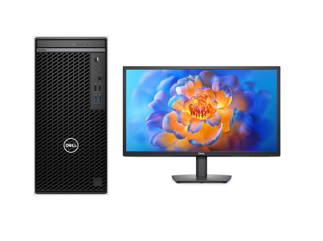 戴尔/DELL OptiPlex Tower 7010 410039 +E2423H（23.8英寸） 酷睿 I5-13500/23.8/集成显卡/共享内存/256GB/1TB/Windows 11家庭中文版/8GB/台式计算机